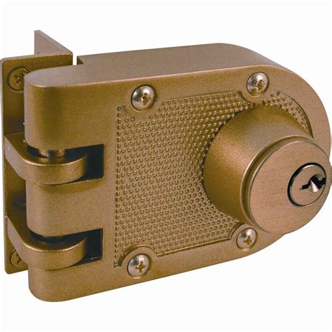 Solid brass body and plug. . Cylinder lock home depot
